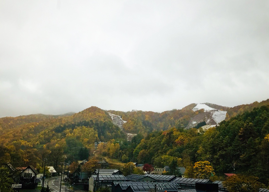 朝里川温泉スキー場　雪